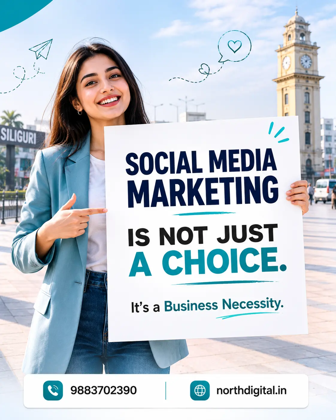 social media marketing just a choice copy post