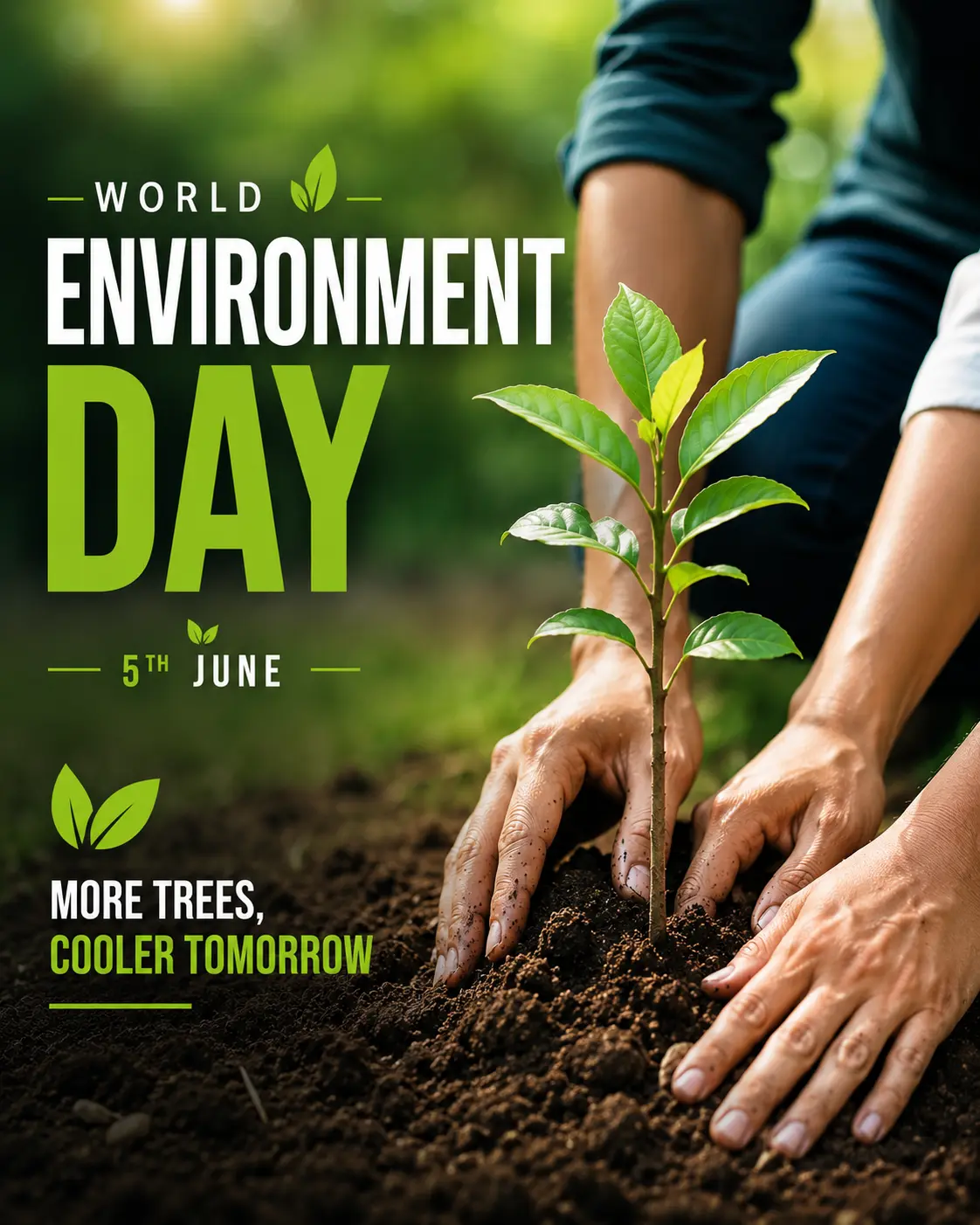 Happy world environment day social media post